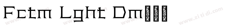 Factum Light Demo字体转换